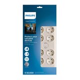 Philips Prenapetostna zaščita z 8 vtičnicami, bela | Shoptok.si