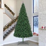  Božićno drvce s ukrasnim gudačkim svjetlima Zelena 400 cm PVC | shoptok.hr