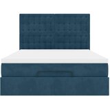  Otomanski krevet s madracima tamnoplavi 140x190 cm baršunasti | shoptok.hr