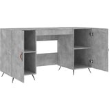  Radni stol boja betona 140 x 50 x 75 cm od konstruiranog drva | shoptok.hr