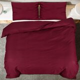  Set posteljine za poplun bordo 135x200 cm lagana mikrovlakna | shoptok.hr