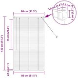  Venecijanske žaluzije Bela 130 x 80 cm Aluminij | Shoptok.si