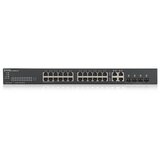 Zyxel GS1920-24 v2, 28p (24Gigabit RJ45, 4x Gigabit combo (metalSFP)), IPv6,L2, fanless, Rackmount ( GS1920-24V2-EU0101F ) | Eponuda.com