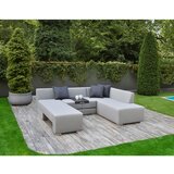 Garden Pleasure Siva vrtna sedežna garnitura za 5 oseb Wellington - | Shoptok.si