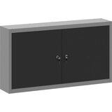 vidaXL omara za orodja Siva, črna Hladno valjano jeklo 100 x 20 x 55 cm | Shoptok.si