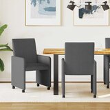  Blagovačke stolice s kotačima 2 pcs Tamno siva 57 x 66 x 94 cm | shoptok.hr
