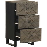  Komoda crna 40x33x75 cm Puno drvo Mango | shoptok.hr