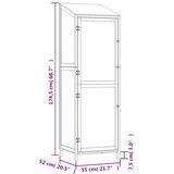  Vrtno spremište bijelo 55 x 52 x 174,5 cm od masivne jelovine | shoptok.hr