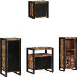 vidaXL Komplet pohištva za kopalnico 4 pcs Trden recikliran les Cene