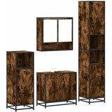  4-dijelni set kupaonskog namještaja boja hrasta drveni | shoptok.hr