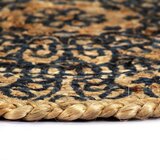  Podmetači 4 kom tamnoplavi 38 cm okrugli od jute | shoptok.hr