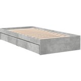  Okvir kreveta s ladicama siva boja betona 75x190 cm drveni | shoptok.hr