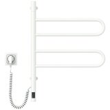  Električni rotirajući sušač za peškire sa termostatom FOUETTE, 60 W, 65 x 49 cm, bela | Eponuda.com