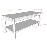 Vipack Klop iz masivnega lesa/iz MDF plošč v naravni barvi Olive – | Shoptok.si