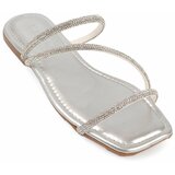 Capone Outfitters Mules - Silver - Flat Cene
