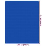  Tepih za šator 250 x 200 cm plavi HDPE - Plava 250 x 200 cm 1 | shoptok.hr