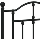  Metalno uzglavlje crno 200 cm | shoptok.hr