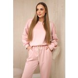 Kesi Włoski Viscose set sweatshirt + pants powder pink Cijene