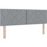 vidaXL Naslon za glavu Dizajn Dijamantnih Kockica Svjetlosiva 160 cm Tkanina | shoptok.hr