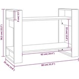 Ormarić za knjige / sobna pregrada sivi 80x35x56 5 cm borovina | shoptok.hr