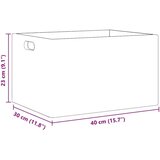 vidaXL Drvena kutija s ručkama 40x30x23 cm puno drvo bor | shoptok.hr