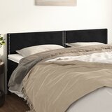  Uzglavlja crna 160x5x78/88 cm baršunasta | Eponuda.com