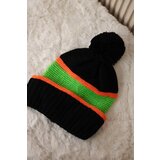 Kesi Women's Cap Kinga K297 Black + Orange + Neon Green | Shoptok.si