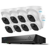 Reolink varnostni komplet RLK16-800D8-A, 1x nvr snemalna enota 4TB, 8x ip kamera D800, zaznavanje gibanja, 4K ultra hd, ir led luči | Shoptok.si