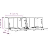  Zidni ormarići 2 kom bijeli 80 x 35 x 36 5 cm konstruirano drvo | shoptok.hr