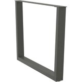  Noge jedilne mize V-oblika 3 kosi Antracit 100x(72-73,3) cm | Shoptok.si