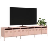 TV ormarić ružičasti 202x39x43,5 cm hladno valjani čelik | shoptok.hr