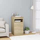 vidaXL Omarica s predali sonoma hrast 40x50x76 cm iverna plošča Cene