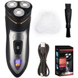 INF Električni 3-glavi rotacijski brivnik, mokro/suho, pralno, LED zaslon, (5000287179) | Shoptok.si