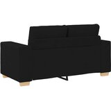 SOFA 3 pcs Crna 221 x 80 x 80 cm Platnasta tkanina | shoptok.hr
