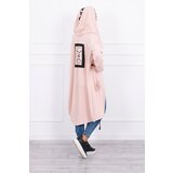 Kesi Oversize dark powder pink hooded cape Cijene