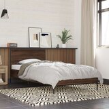  Okvir za krevet smeđi hrast 100x200cm konstruirano drvo i metal | shoptok.hr