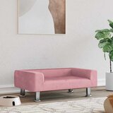  Krevet za pse ružičasti 70 x 45 x 26,5 cm baršunasti | shoptok.hr