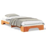  Posteljni okvir Rjava 100 x 210 cm Trdna borovina, (5000123797) | Shoptok.si