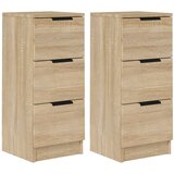 Komode 2 kom boja hrasta sonome 30x30x70 cm konstruirano drvo | Eponuda.com