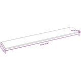 Zidna uzglavlja 12 pcs 90 x 15 cm Crna tkanina | shoptok.hr