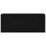  Kupaonski zidni ormarić crni 100x25x40 cm izrađeno drvo | shoptok.hr