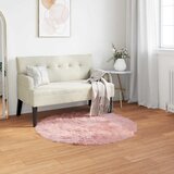  Tepih od umjetne ovčje kože TAFALLA Ružičasta Ø 80 cm Poliester | shoptok.hr