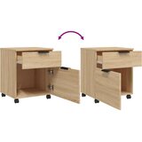  Mobilni ormarić za spise hrast 45x38x54 cm konstruirano drvo | shoptok.hr