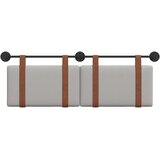  Držeće uzglavlje Zidne Oblačnosiva 130 x 55 x 5 cm Antikni PU | shoptok.hr