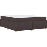  Okvir za krevet Tamno smeđa 180 x 200 cm tkanina | shoptok.hr