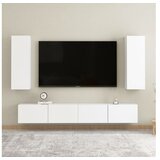  Komplet TV omaric 4-delni bela iverna plošča | Shoptok.si