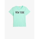 Koton T-Shirt New York Printed Short Sleeve Crew Neck Cotton Cene