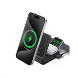 Anker MagGo Zložljiva polnilna postaja 3v1, črna | Shoptok.si