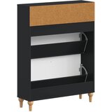  Ormar za cipele ALKMAAR 78 x 24 x 103 cm Konstruirano drvo Crna | shoptok.hr