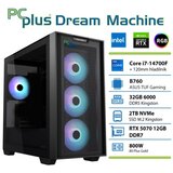 PCPLUS Dream Machine i7 14700F 32GB 2TB SSD RTX 5070 12GB gaming namizni računalnik | Shoptok.si